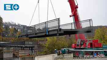 Finnentrop: Wie die neue Brücke an der B 236 eingehoben wird - WP News