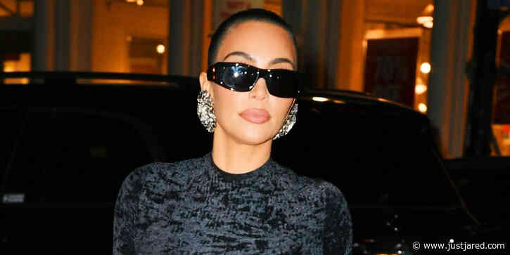 Kim Kardashian Wows in Body Hugging Dress After Late Night Photo Shoot in NYC