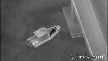 WATCH:  Police chase ends with suspect diving into river