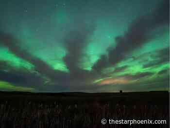 Aurora borealis lights up Saskatoon's night sky