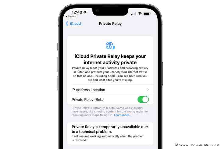 iCloud Private Relay Down for Some Users