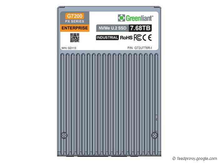 Greenliant Industrial NVMe U.2 SSD range offers up to 7.68TB of storage