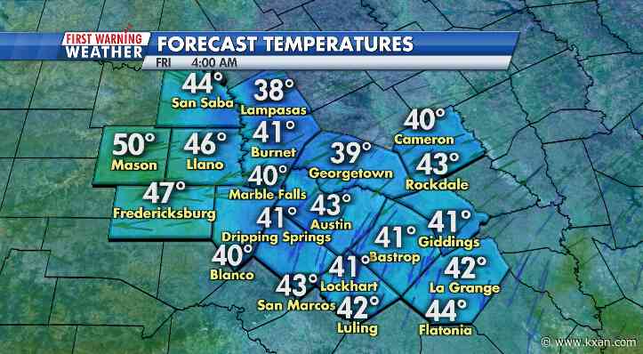 Clouds begin to break with coldest nights of the season coming