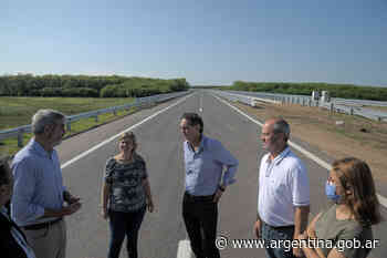 Buenos Aires: Katopodis y Durañona recorrieron las obras de la Variante San Antonio de Areco, en la Ruta 8 - Argentina.gob.ar Presidencia de la Nación