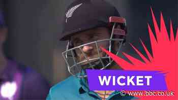 T20 World Cup - New Zealand v Scotland: Safyaan Sharif dismisses Kane Williamson for duck