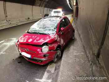 Lecco. Un'auto si ribalta in galleria lungo la Statale 36 - Lecco Notizie