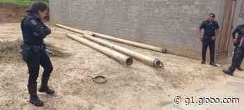 Homem é preso com canos de tubulação furtados de usina em Capivari - G1