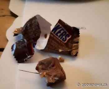 Razor blade found in Halloween candy from Greenfield Park on Montreal’s South Shore - Global News