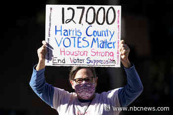 Justice Department sues Texas over new Republican-led voting law