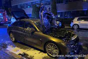 BMW vliegt al rijdend in brand in Borgerhout