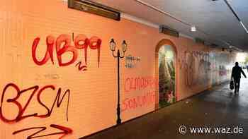 Unbekannte verschandeln Unterführung in Witten - Westdeutsche Allgemeine Zeitung