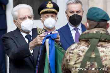 Onorificenza dal Capo di Stato Mattarella alla bandiera di guerra del 9^ Reggimento Fanteria Bari - TraniViva