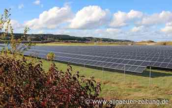 Kieswerk im Darast: Mit der Sonne Energie tanken - Allgäuer Zeitung