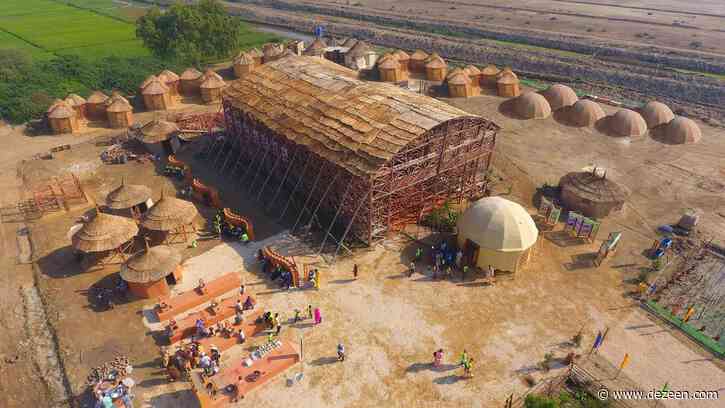 Prefabricated bamboo community centre in Pakistan built by local people