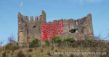 Dudley Castle honours fallen soldiers with cascade of poppies to mark Remembrance Day - Birmingham Live