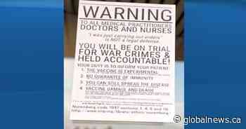 COVID-19: Nurses union heartbroken over sign posted outside Yorkton, Sask. Hospital