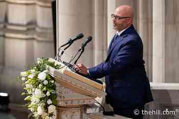Son gives emotional tribute to Colin Powell at service