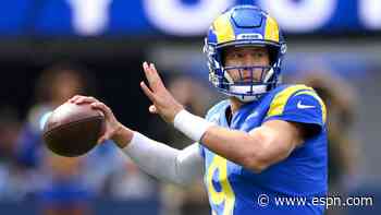 McVay expects Stafford (back) to play Sunday