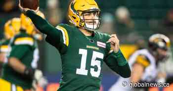 Edmonton Elks host Saskatchewan Roughriders in final home game of the season Friday night