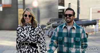 Vogue Williams and husband Spencer Matthews beam as they hold hands after baby news - OK! magazine