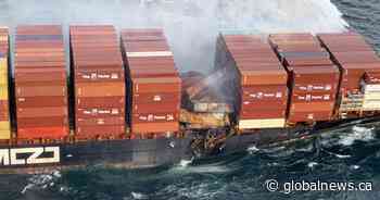 Cargo containers from MV Zim Kingston rupture in Cape Scott Provincial park - Global News