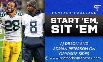 Tommy Garrett's Early Start 'Em, Sit 'Em Week 9: AJ Dillon and Adrian Peterson on opposite sides - Pro Football Network