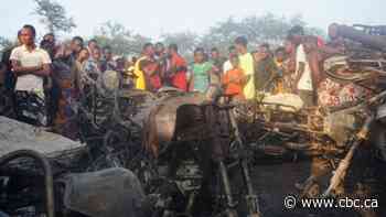 At least 92 killed in Sierra Leone after oil tanker explodes