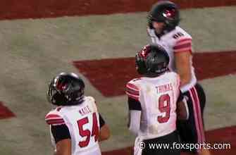 Tavion Thomas breaks multiple tackles to find the end zone for his fourth TD of the half, Utah leads Stanford 28-0