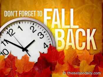 Remember to fall back Sunday as Daylight Saving Time ends - The Nelson Daily