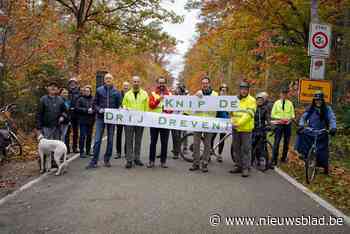 Fietsersbonden voeren actie in Heusden-Zolder: “Deze straat knippen is dé oplossing”