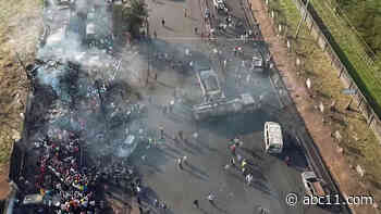 At least 98 killed in Sierra Leone after crowd gathers to collect leaking fuel from crashed tanker