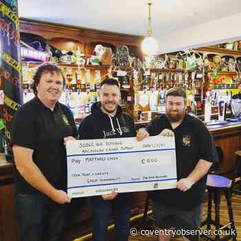 Coventry man get boost from Spon End pub as he reaches top five fundraisers for Sober October - Coventry Observer