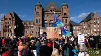 Hundreds rally at Queen's Park to demand stronger government action on climate crisis