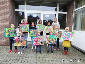 Oma's en kinderen schilderen samen bij Ferm Millen - Het Belang van Limburg