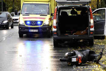 Ein Verletzter nach Unfall in Dresden: Transporter und Motorroller kollidieren - TAG24