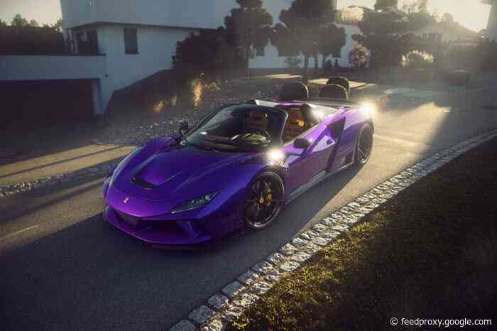 Novitec Ferrari F8 N-Largo Spider looks fantastic and purple