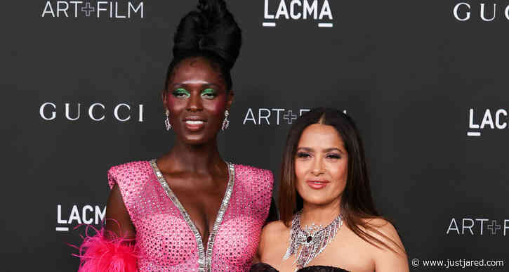 Jodie Turner-Smith & Salma Hayek Coordinate in Pink for LACMA Gala 2021