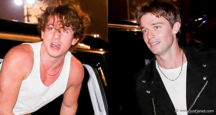 Charlie Puth Sports Tank Shirt at Dinner with Pal Patrick Schwarzenegger
