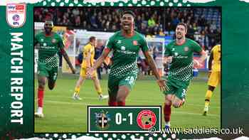 Match Report: Sutton United 0-1 Walsall - News - saddlers.co.uk