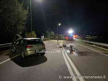 Seriate, incidente nella notte tra un'auto e un mezzo pesante - foto - Valseriana News