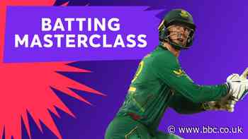 T20 World Cup - England v South Africa: Rassie van der Dussen hits unbeaten 94