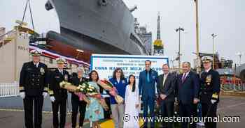 US Navy Launches Ship Named After a Gay Icon, Transgender Activist Brought in to Christen the New Vessel