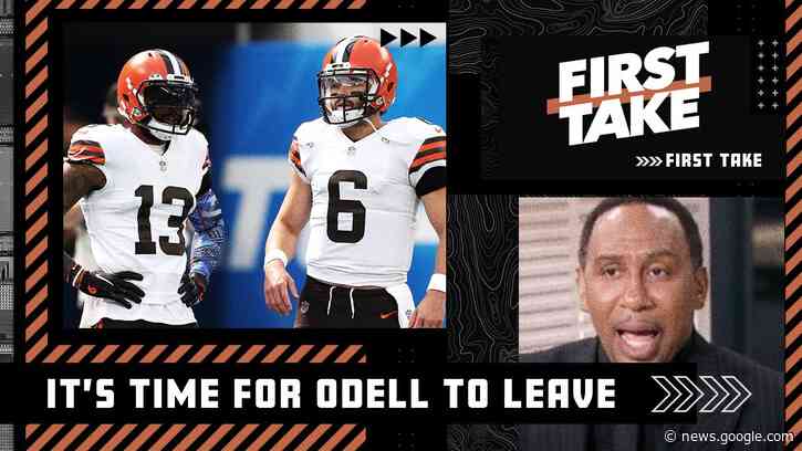 OBJ believes Baker Mayfield has an ego and doesn't want him to succeed - Stephen A. | First Take - ESPN