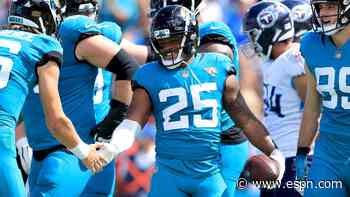 Jaguars RB Robinson (heel) inactive vs. Bills