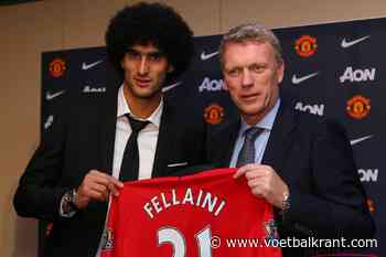 Marouane Fellaini huilde toen David Moyes moest vertrekken bij Manchester United
