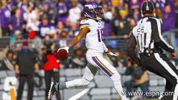 Griddy time: Vikings receiver Justin Jefferson catches 50-yard TD pass from Kirk Cousins
