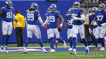 Xavier McKinney's pick-six puts Giants ahead of Raiders