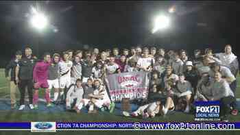 UW-Superior Men's Soccer Tops Bethany Lutheran in Overtime for Fifth Straight UMAC Tournament Title - FOX 21 Online