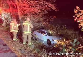 Fall River woman sent to hospital after driving car into pond - Fall River Reporter