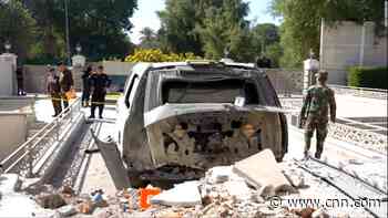 Video shows aftermath of drone assassination attempt